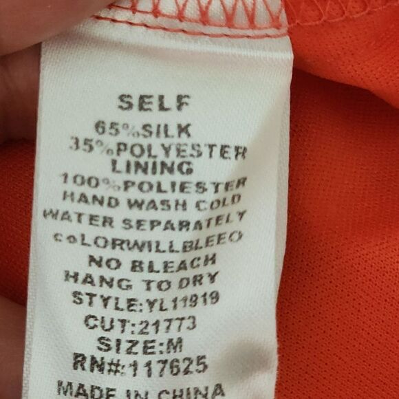 Ya LOS ANGELES WOMEN'S SHEATH SLEEVELESS SILK DRESS SIZE MEDIUM - Picture 7 of 7